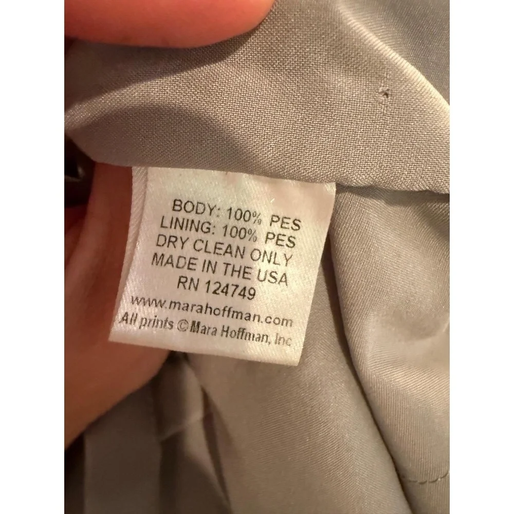 Mara Hoffman Strapless Mini Dress Multi-Color Boho Tribal Print 2 EUC - Picture 10 of 11